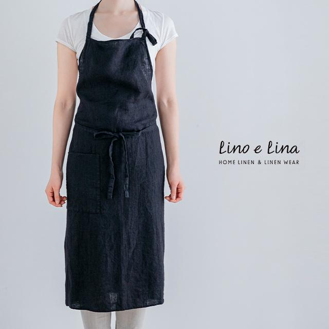 Lino e Lina（リーノエリーナ） フルエプロン マノン・ノワール