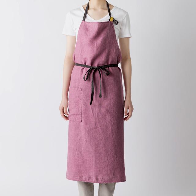 Lino e Lina（リーノエリーナ） フルエプロン マノン ローズプラリネ