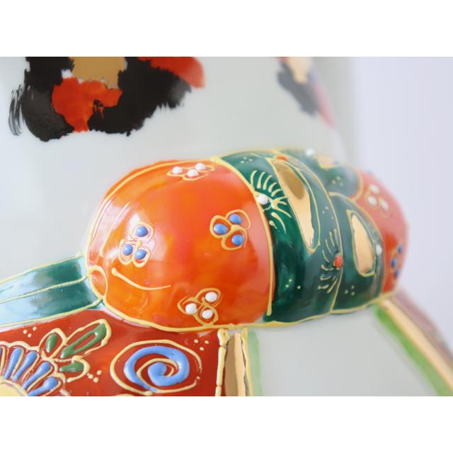 九谷焼 10号 招き猫 金三毛 ( 右手・左手 / 布団付 ) : 雑貨のお店