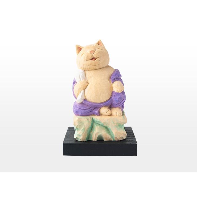 猫buddha 愛らしい猫の姿の七福神！布袋さま ( 台座付 ) : 雑貨のお店
