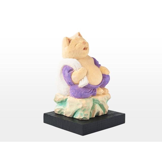 猫buddha 愛らしい猫の姿の七福神！布袋さま ( 台座付 ) : 雑貨のお店