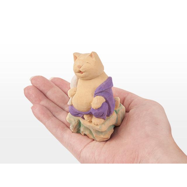 猫buddha 愛らしい猫の姿の七福神！布袋さま ( 台座付 ) : 雑貨のお店