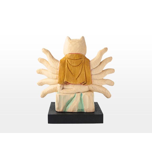 猫buddha 愛らしい猫の姿の守護本尊！千手観音さま ( 台座付 ) : 雑貨