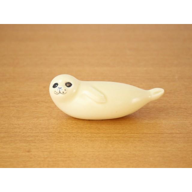 Lisa Larson（リサラーソン） オブジェ Seal (アザラシ) ミニ : 雑貨の