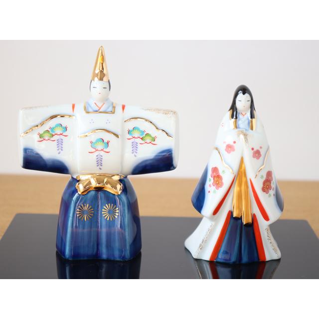 薬師窯 染錦立雛 松竹梅 : 雑貨のお店セレクト・ペンギン - 通販