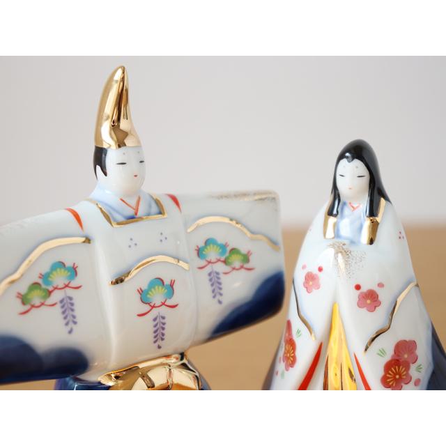 薬師窯 染錦立雛 松竹梅 : 雑貨のお店セレクト・ペンギン - 通販