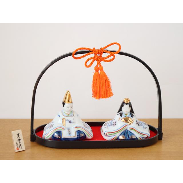 薬師窯 染錦手籠雛 |  | 01