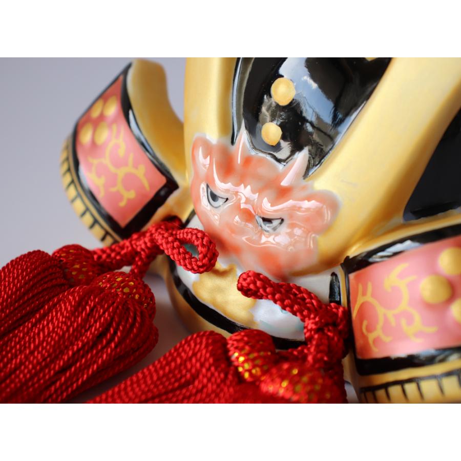九谷焼 5号兜 金彩 五月人形 コンパクト おしゃれ 陶器  兜飾り 初節句 端午の節句 こどもの日 |  | 03