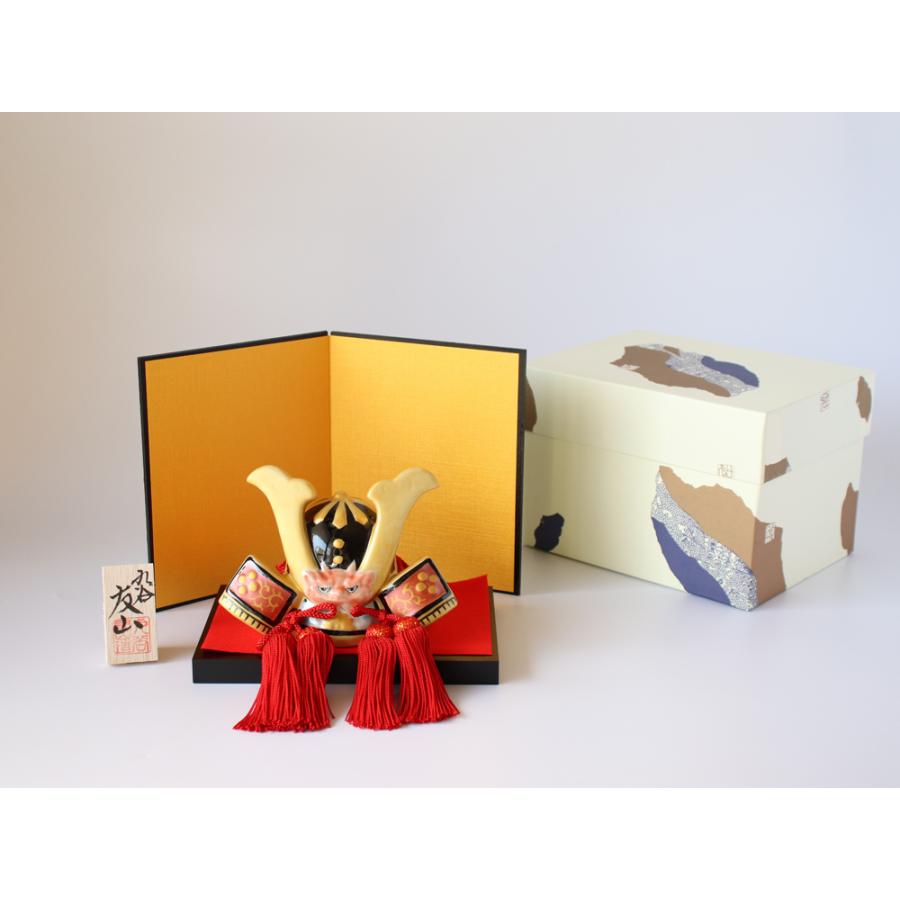 九谷焼 5号兜 金彩 五月人形 コンパクト おしゃれ 陶器  兜飾り 初節句 端午の節句 こどもの日 |  | 08