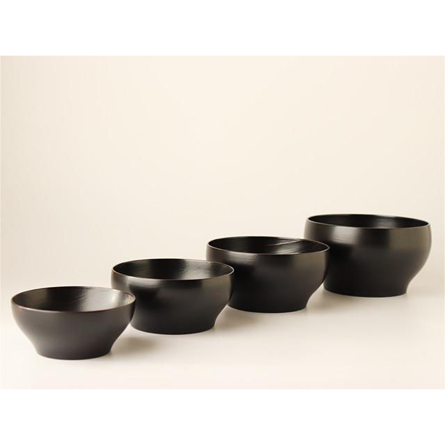 四つ椀応量器 ( 木製 ) 刷毛曙 山岸厚夫 うるし工房錦壽（ きんじゅ