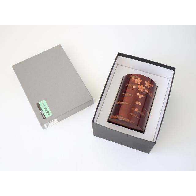 角館 伝四郎 桜皮細工 総皮茶筒 大 散花 : 雑貨のお店セレクト