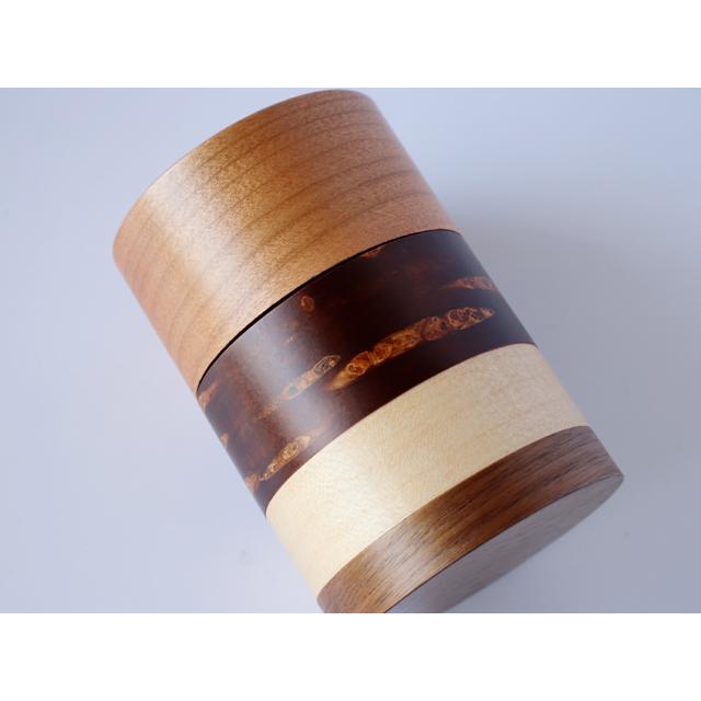 角館 伝四郎 桜皮細工 輪筒 ( わづつ ) 4色 茶筒 さくら : 雑貨のお店