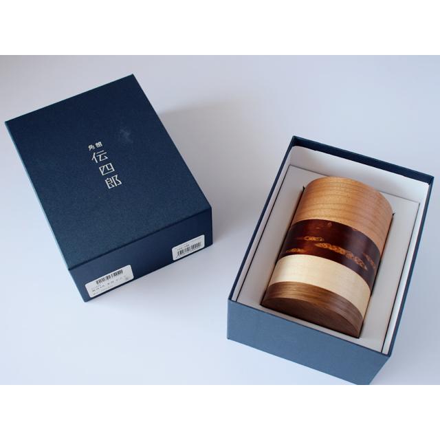 角館 伝四郎 桜皮細工 輪筒 ( わづつ ) 4色 茶筒 さくら : 雑貨のお店