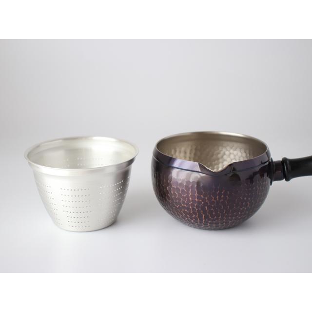 新光金属 新光堂 鎚目 つちめ 急須 （横手 ）銅 （ 赤銅 / 紫被