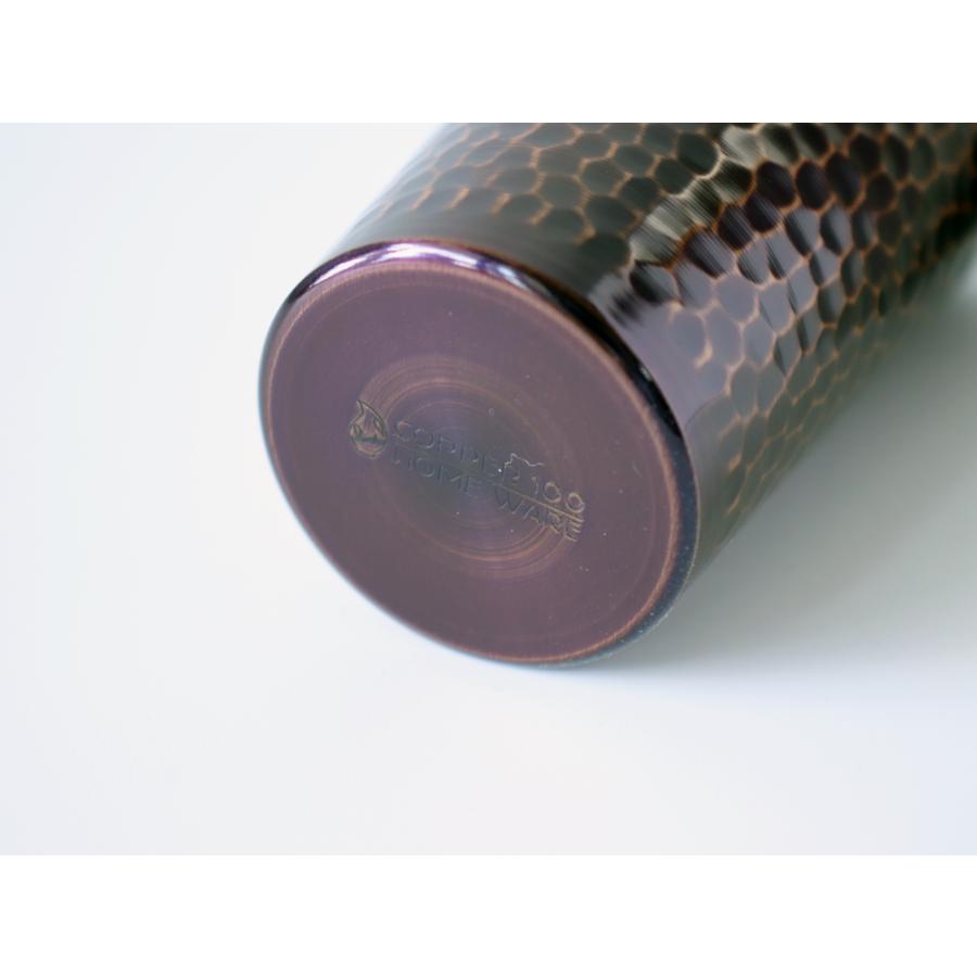 新光堂 鎚目 タンブラー 紫被 むらさきかずき 200ml 銅 COPPER100 新潟県燕市の画像