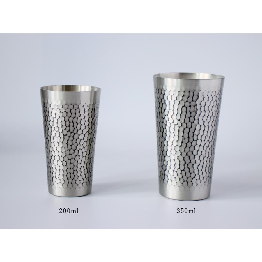 新光堂 鎚目 タンブラー 錫被 すずかずき  200ml 銅 COPPER100 新潟県燕市の画像