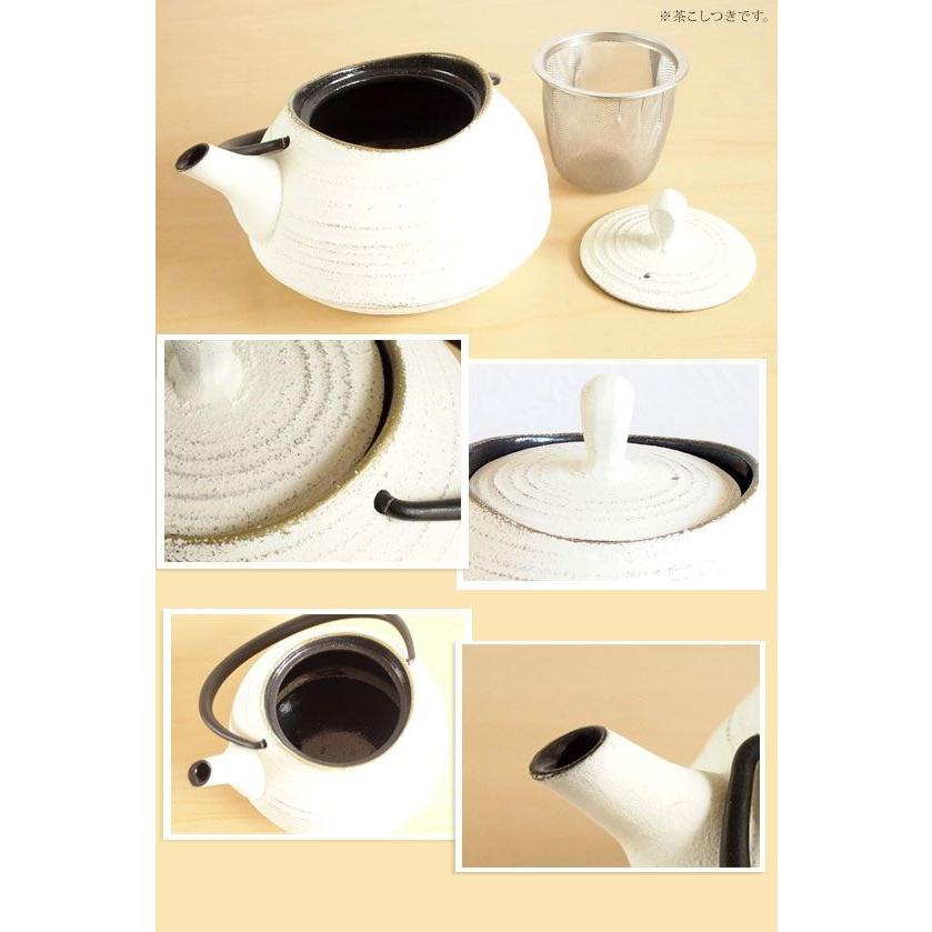 南部鉄器 壱鋳堂 ティーポット 刷毛目（0.4L） プレミアムアイボリー