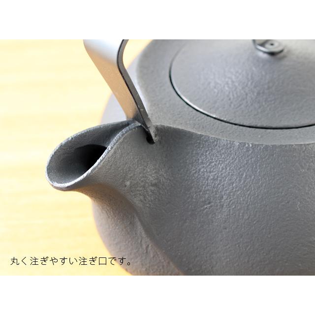 南部鉄器 壱鋳堂（ ITCHU-DO ）キャストアイアンケトル 1.2L 黒 : 雑貨