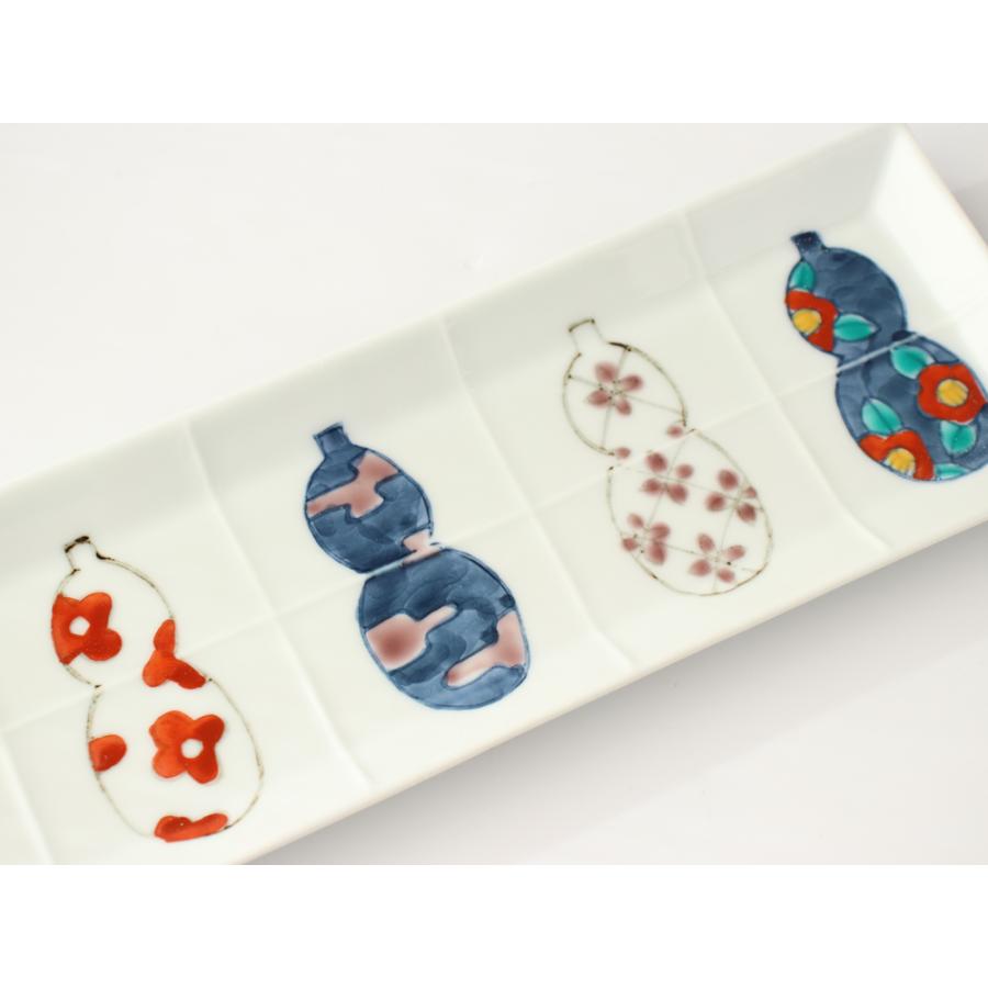 長角皿 伊万里ひょうたん 徳永製陶所 徳七窯 27cm 電子レンジ 食洗器