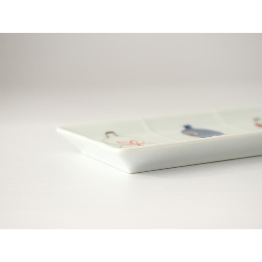 長角皿 伊万里ひょうたん 徳永製陶所 徳七窯 27cm 電子レンジ 食洗器