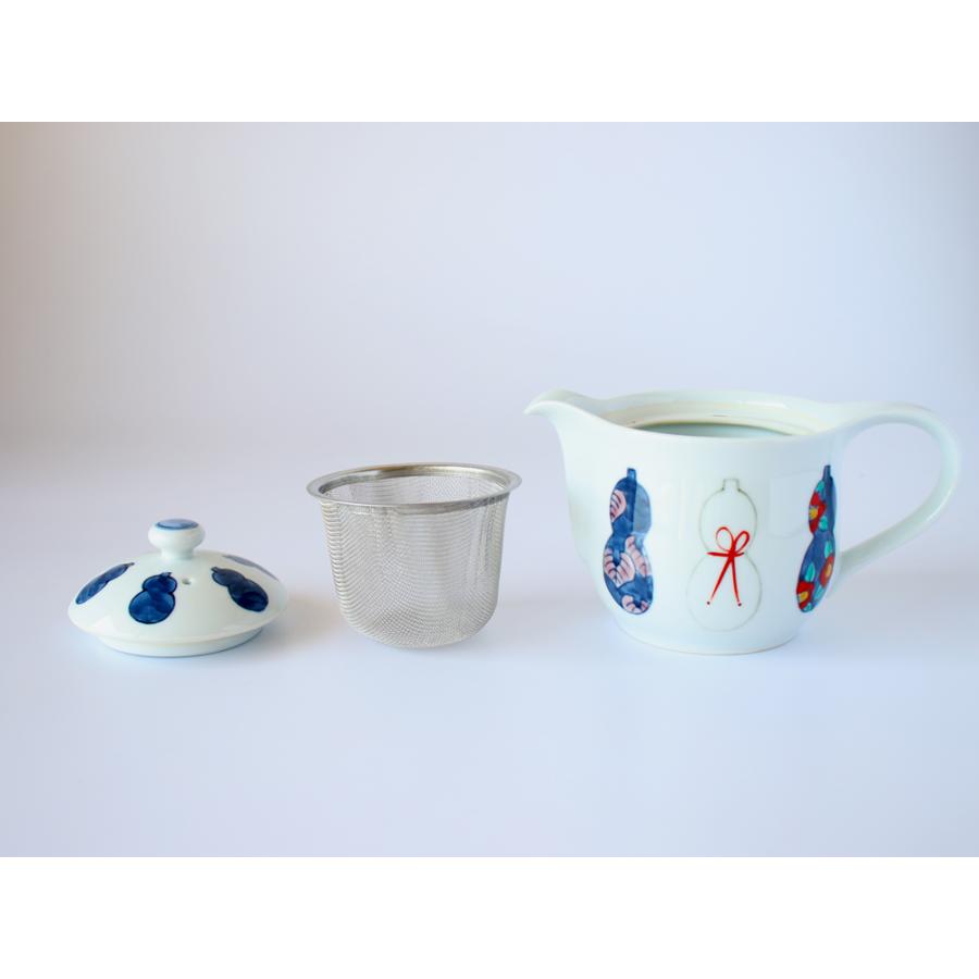 伊万里ひょうたん ポット 徳七窯 徳永製陶所 伊万里焼 急須 瓢箪