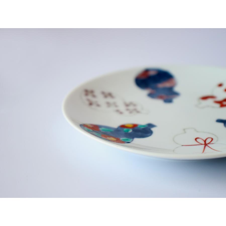 伊万里ひょうたん 5寸皿 14cm 徳七窯 徳永製陶所 伊万里焼 瓢箪 お祝い