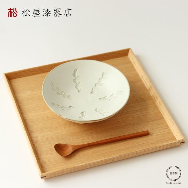 白木塗タモ8.5 角盆 26cm 松屋漆器店 日本製 : 雑貨のお店セレクト