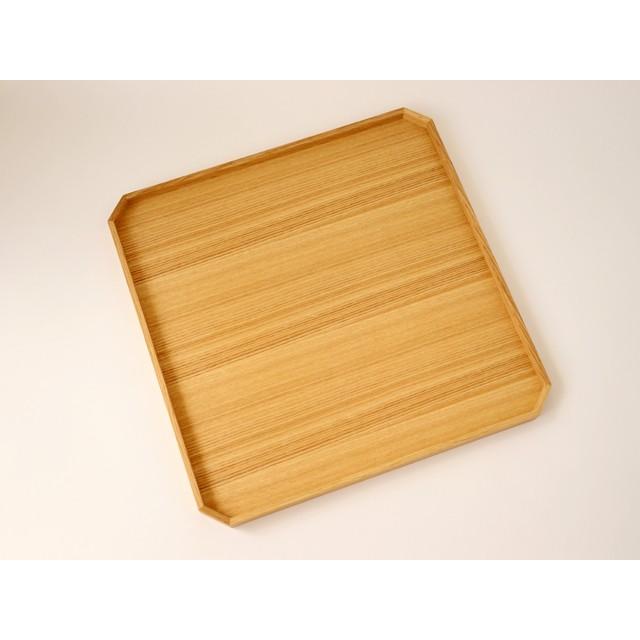 白木塗タモ11.0 隅切盆 33cm 松屋漆器店 日本製 : 雑貨のお店セレクト
