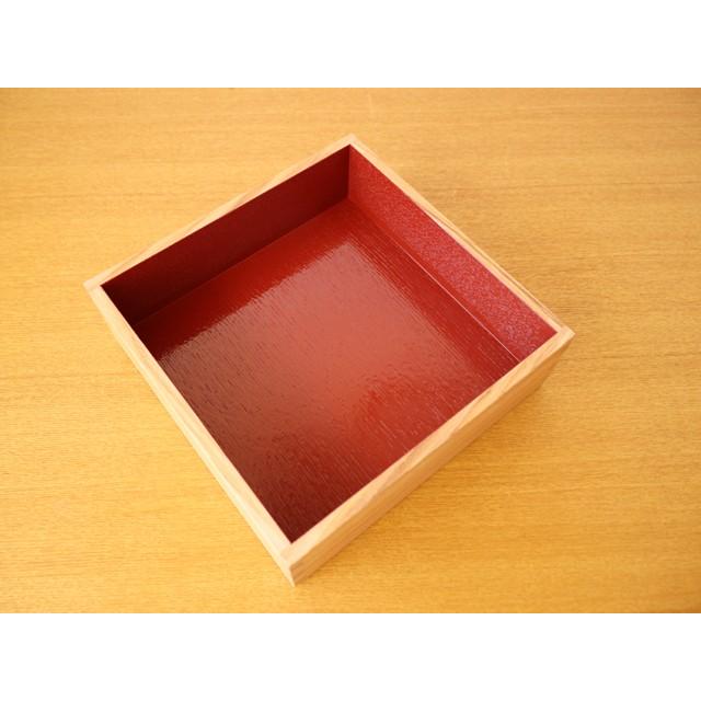 白木塗タモ6.0 三段重 内朱 6寸 松屋漆器店 重箱 : 雑貨のお店セレクト