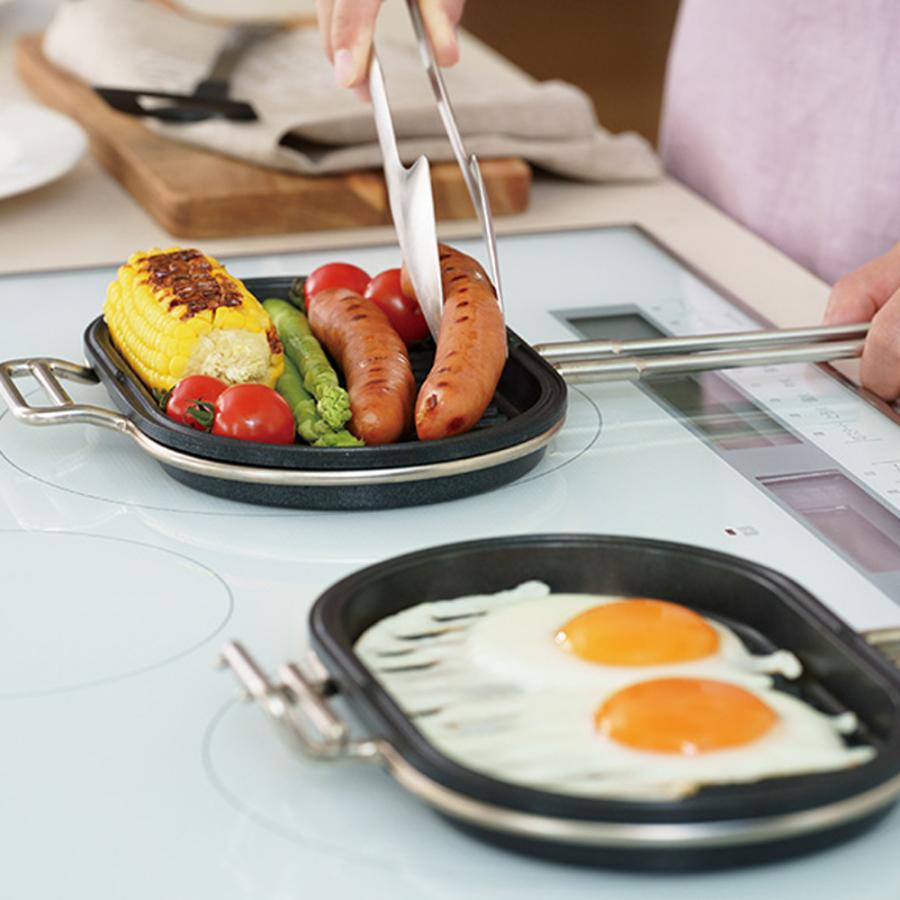 家事問屋 パニーニパン レシピブック付き 送料無料 直火 IH対応 ホット