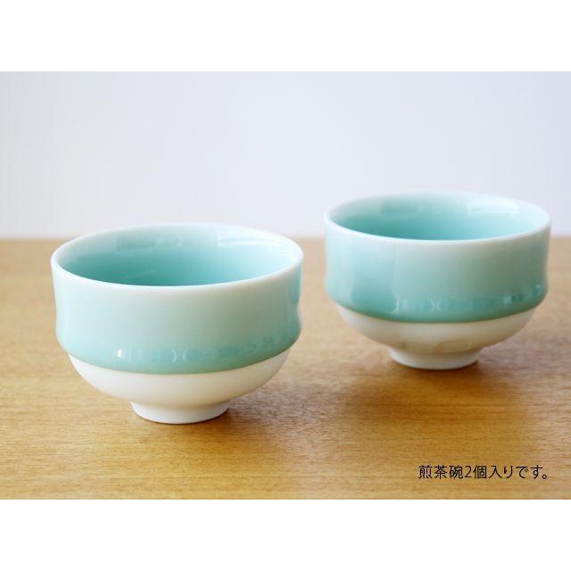 高麗青磁　煎茶碗　茶碗　杯　盃 鍋島虎仙窯 鍋島青磁 煎茶碗(2個入) : 雑貨のお店セレクト・ペンギン