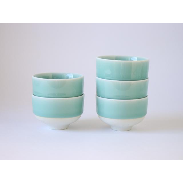 鍋島虎仙窯 鍋島青磁 煎茶碗 5個入り : 雑貨のお店セレクト・ペンギン