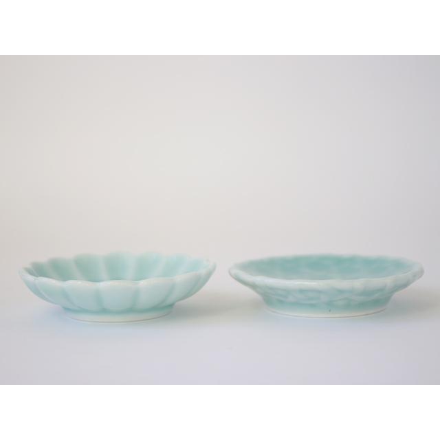 鍋島虎仙窯 鍋島青磁 菊豆皿 / 籠目豆皿 楓豆皿 : 雑貨のお店セレクト