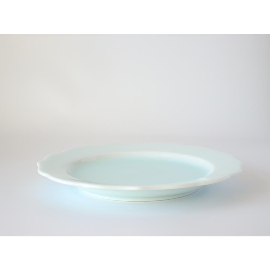 鍋島虎仙窯 青白磁リム皿 中 21cm 伊万里焼 : 雑貨のお店セレクト