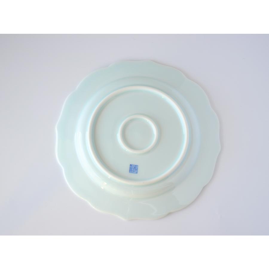 鍋島虎仙窯 青白磁リム皿 中 21cm 伊万里焼 : 雑貨のお店セレクト