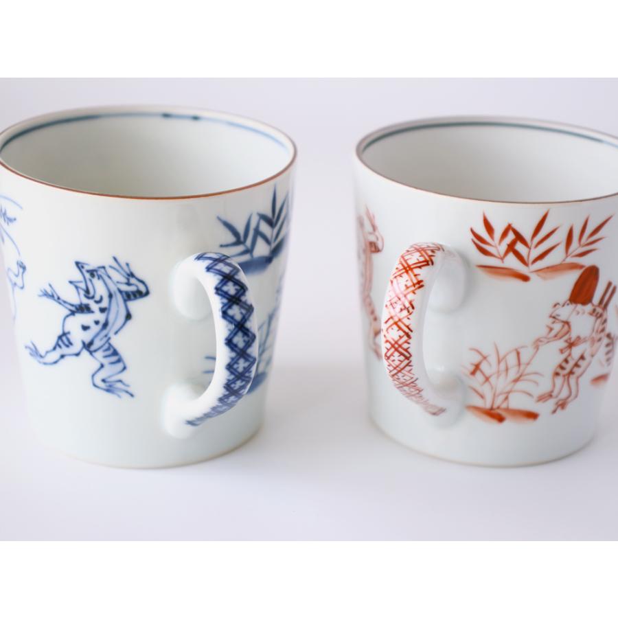 京焼　鳥獣戯画　高山寺　陶額　磁器　藤田　瑞古　京都 楽天市場】西川貞三郎商店 京焼 清水焼 ぐい呑 染付高山寺/赤高