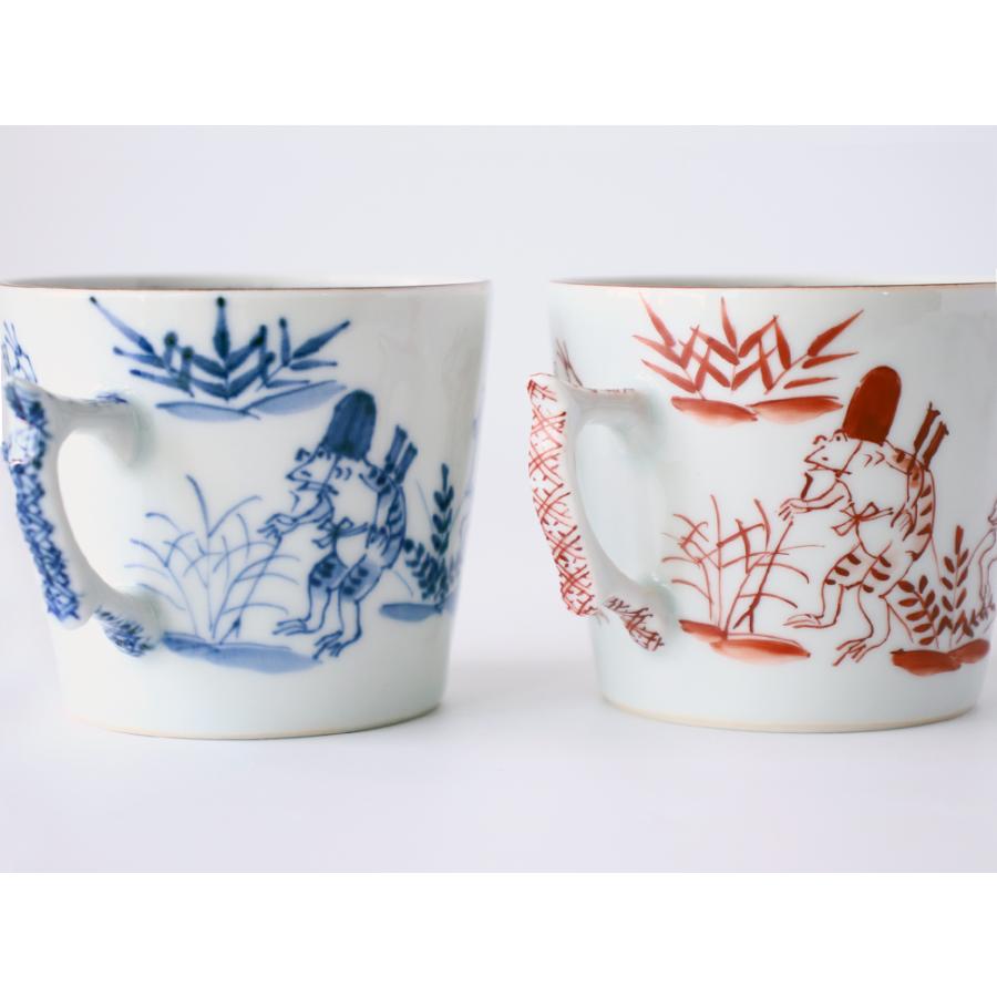 西川貞三郎商店 清水焼 マグカップ＆珈琲碗皿 セット 鳥獣戯画