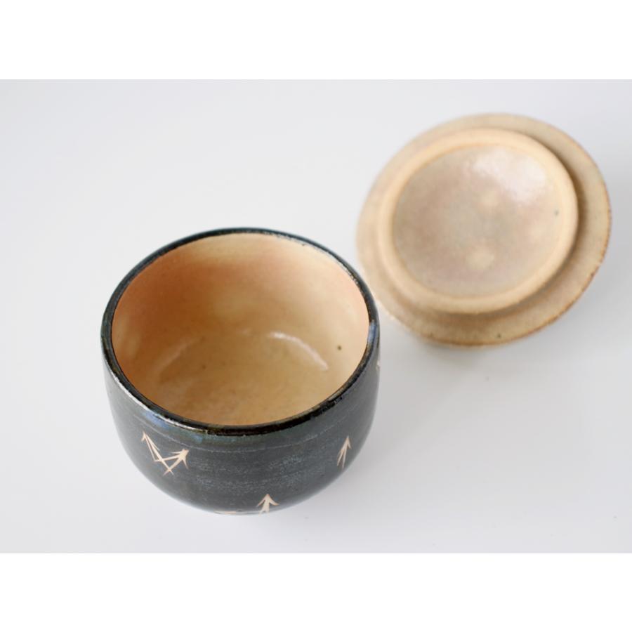 西川貞三郎商店 茶の間セット 鉄急須＆汲出し碗 銀彩松葉 京焼 清水焼