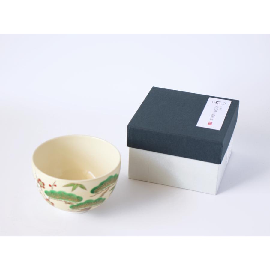 西川貞三郎商店 抹茶碗 金彩松竹梅 京焼 清水焼 かより K00127 : 雑貨
