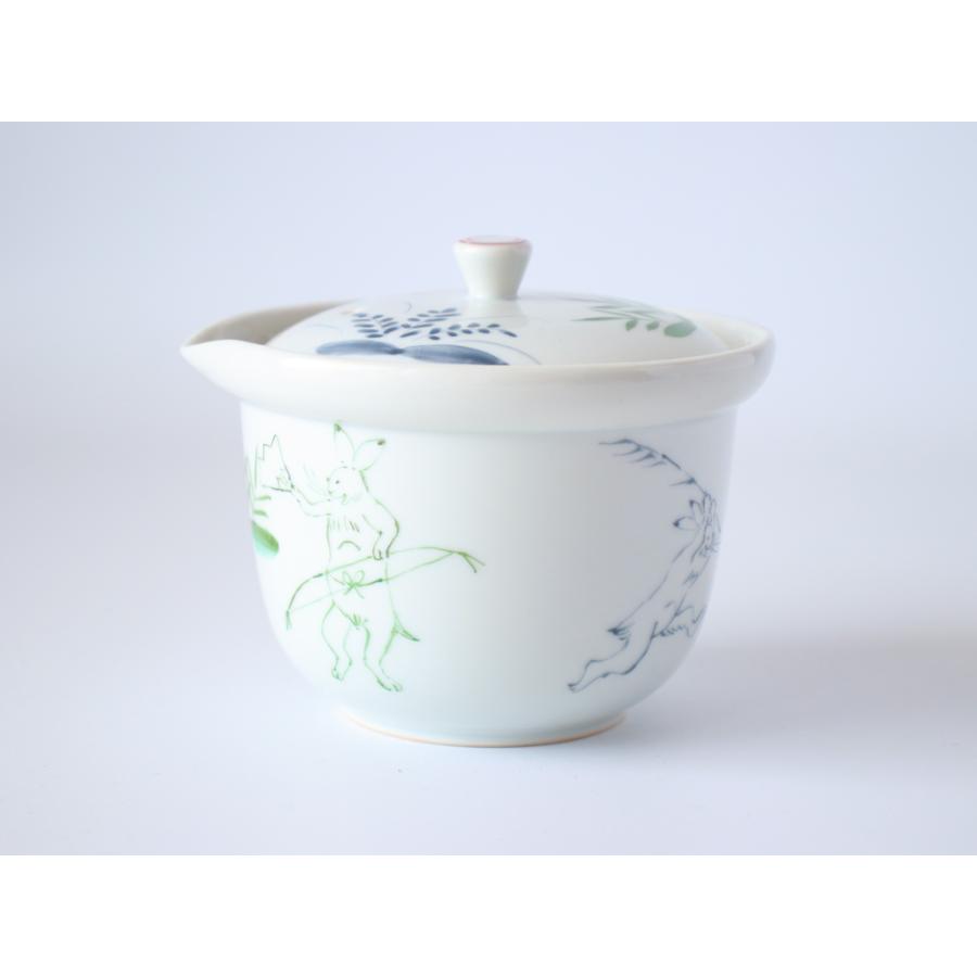 西川貞三郎商店 宝瓶 彩高山寺 京焼 清水焼 急須 S02112 : 雑貨