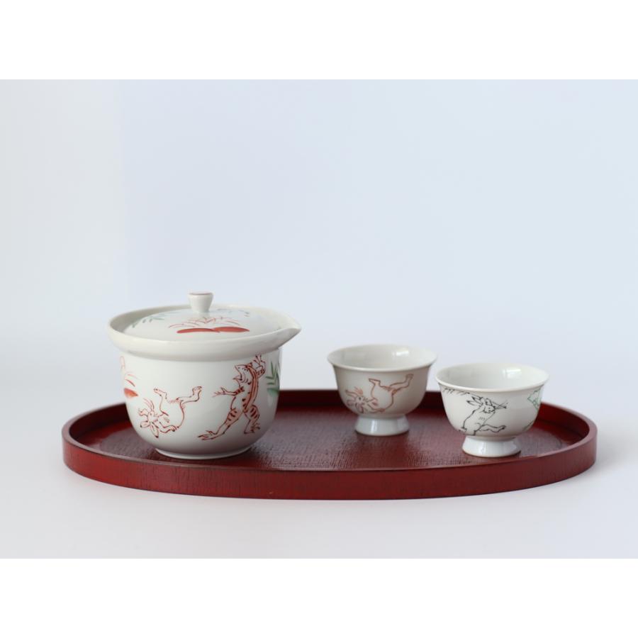 西川貞三郎商店 宝瓶 彩高山寺 京焼 清水焼 急須 S02112 : 雑貨