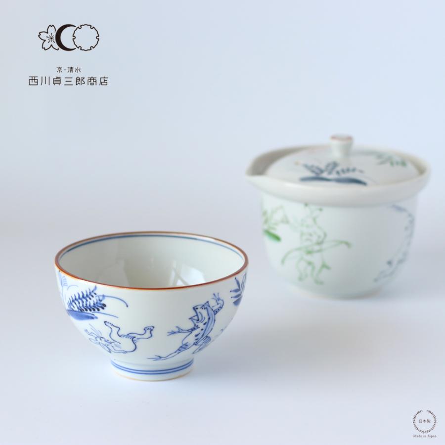 西川貞三郎商店 汲出し碗 染付高山寺 京焼 清水焼 S0375 : 雑貨のお店