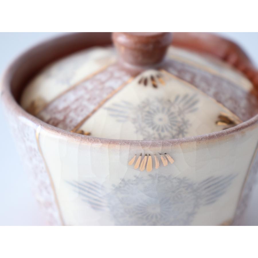 西川貞三郎商店 宝瓶 志野花三島 京焼 清水焼 急須 K02100 : 雑貨のお