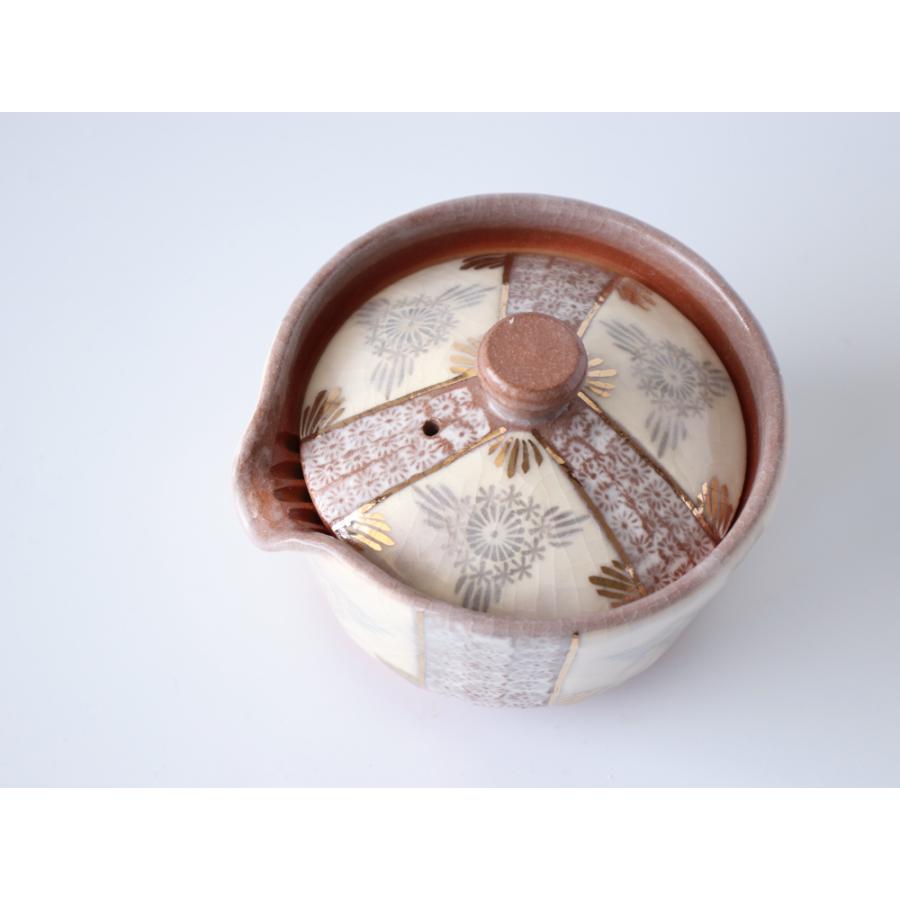 西川貞三郎商店 宝瓶 志野花三島 京焼 清水焼 急須 K02100 : 雑貨のお