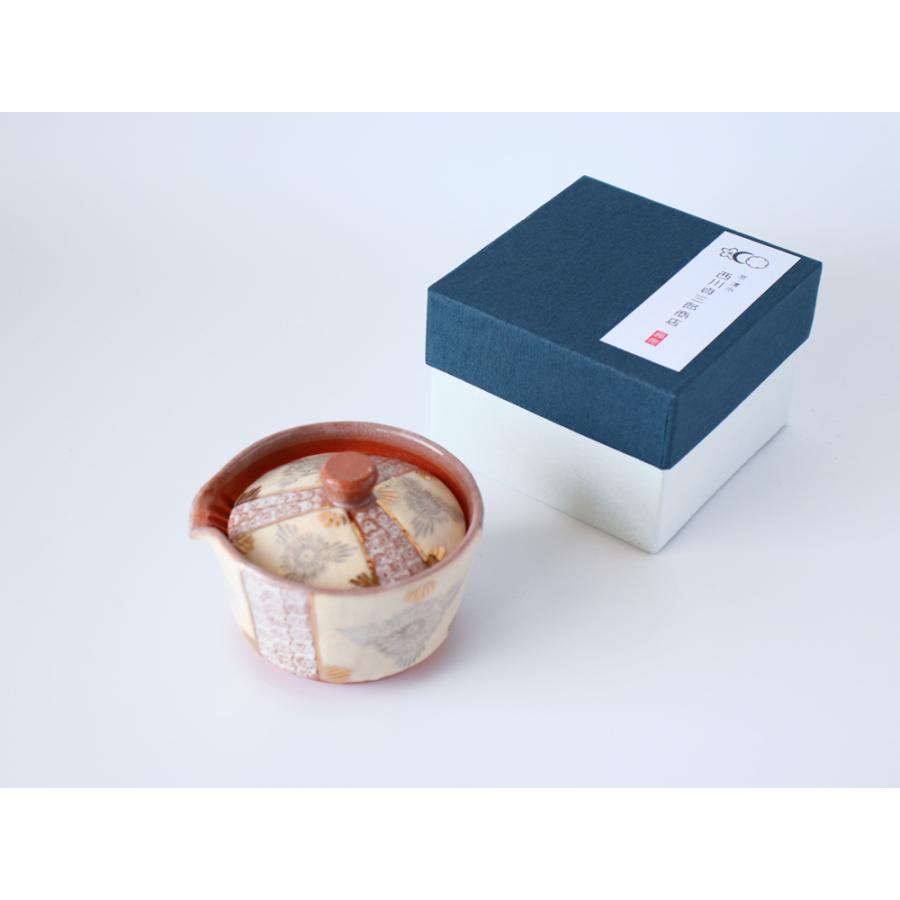 西川貞三郎商店 宝瓶 志野花三島 京焼 清水焼 急須 K02100 : 雑貨のお