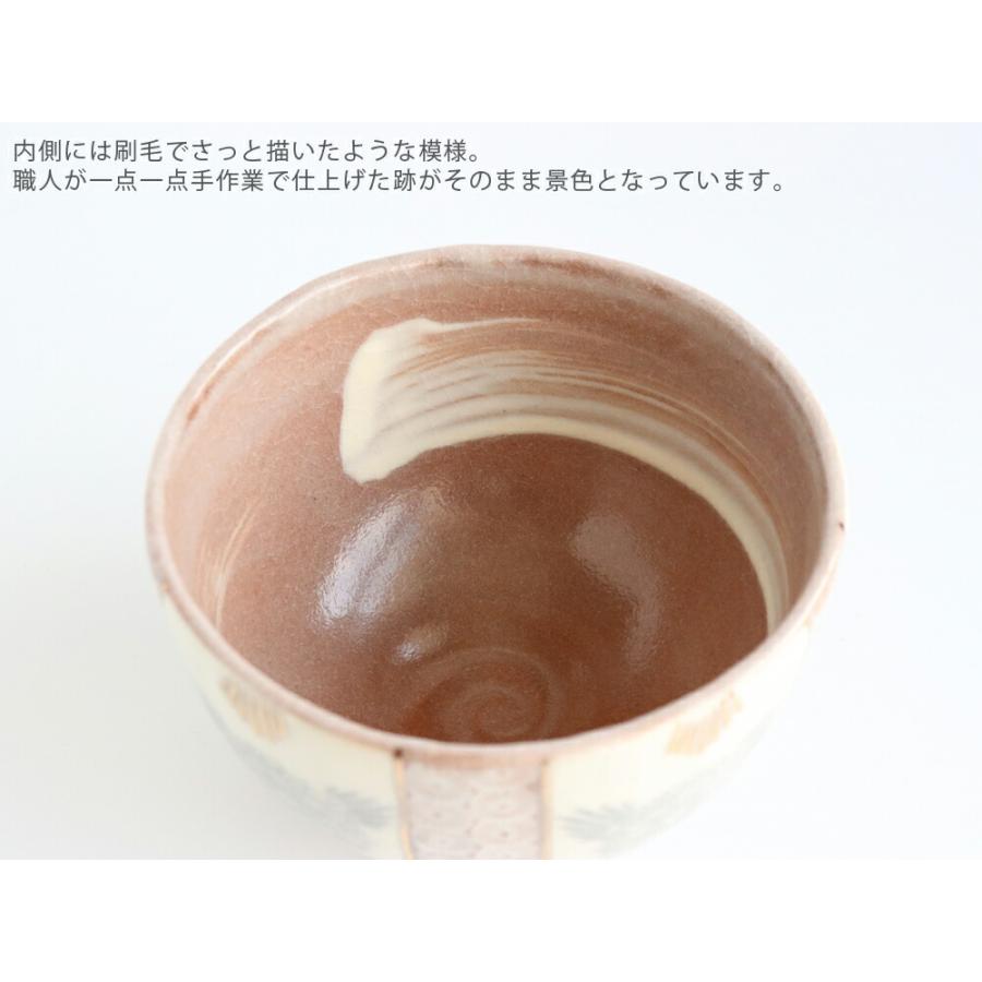西川貞三郎商店 抹茶碗 志野花三島 京焼 清水焼 K00210 : 雑貨のお店