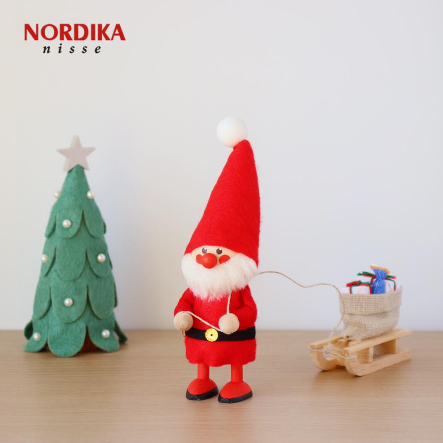 NORDICA ノルディカ ニッセ そりを引いたサンタ nisse : 雑貨のお店
