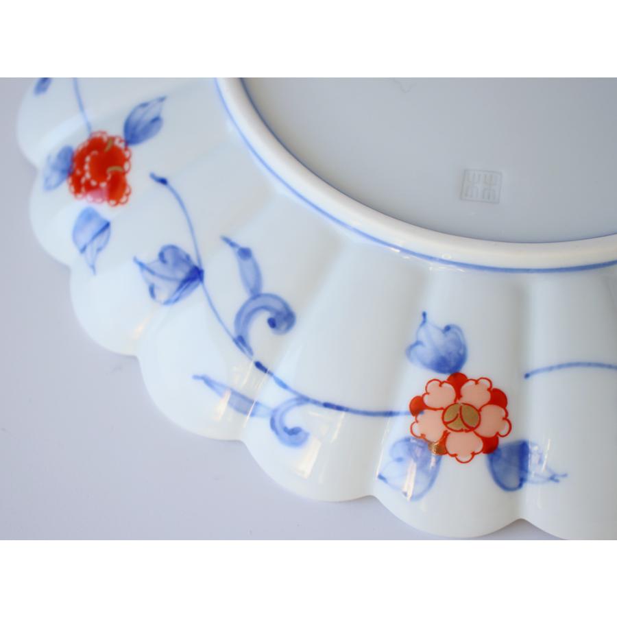 林九郎窯 古伊万里様式 見込菊花紋 プレート24cm 波佐見焼 8号 : 雑貨