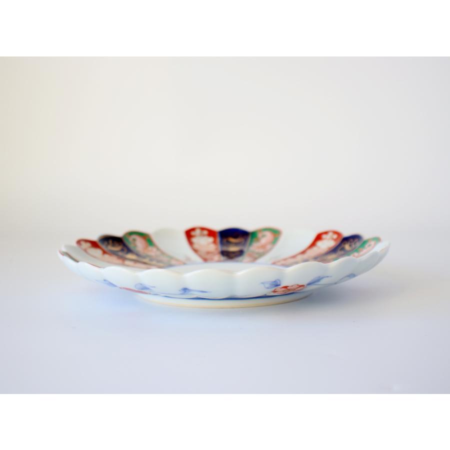 林九郎窯 古伊万里様式 見込菊花紋 プレート19cm 波佐見焼 6号 : 雑貨