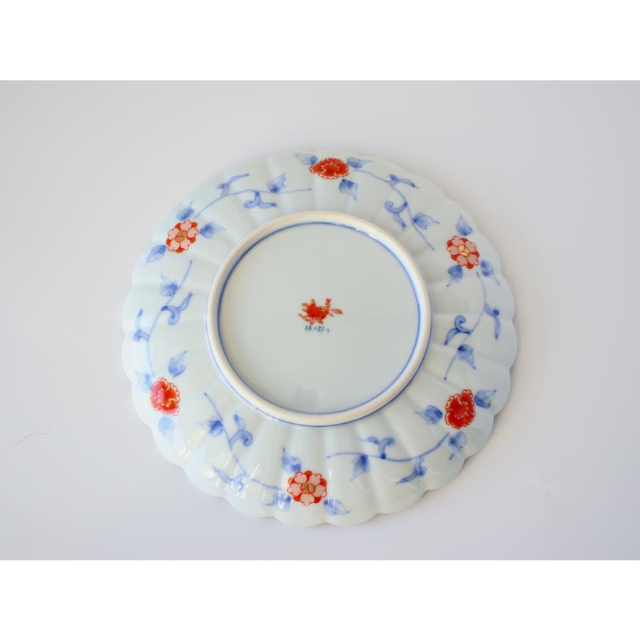 林九郎窯 古伊万里様式 見込菊花紋 プレート19cm 波佐見焼 6号 : 雑貨